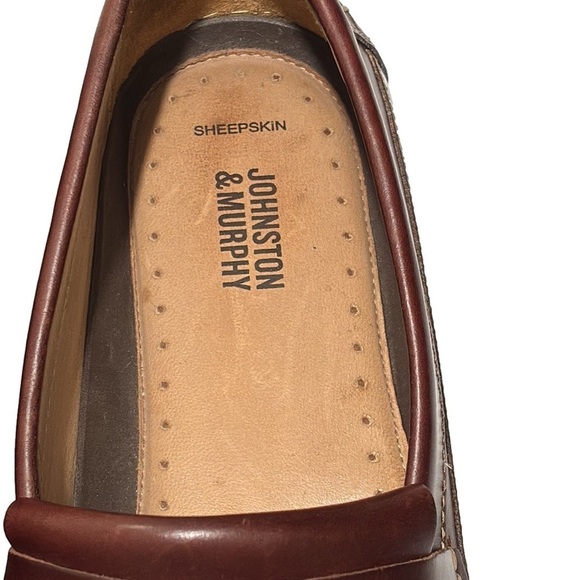 Johnston & Murphy Leather Loafers, Size 11.5 M, Brown main image 4